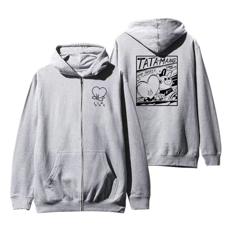 Tippet Line - Kawaii BT21 Kazak Hoodie İlkbahar Sonbahar